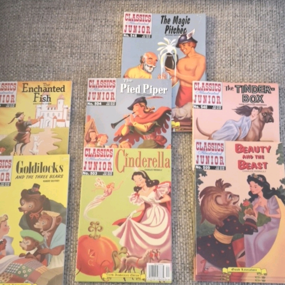Set of 7 Classic Illustrated Jr Comic Story Books
